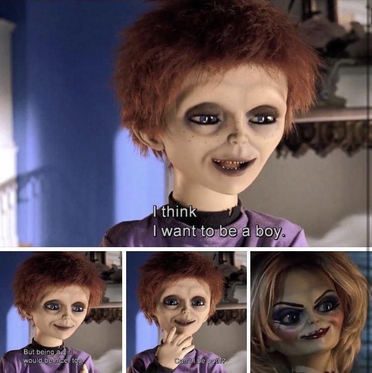 The original non-binary icon 🖤 #Glen #Glenda #SeedofChucky