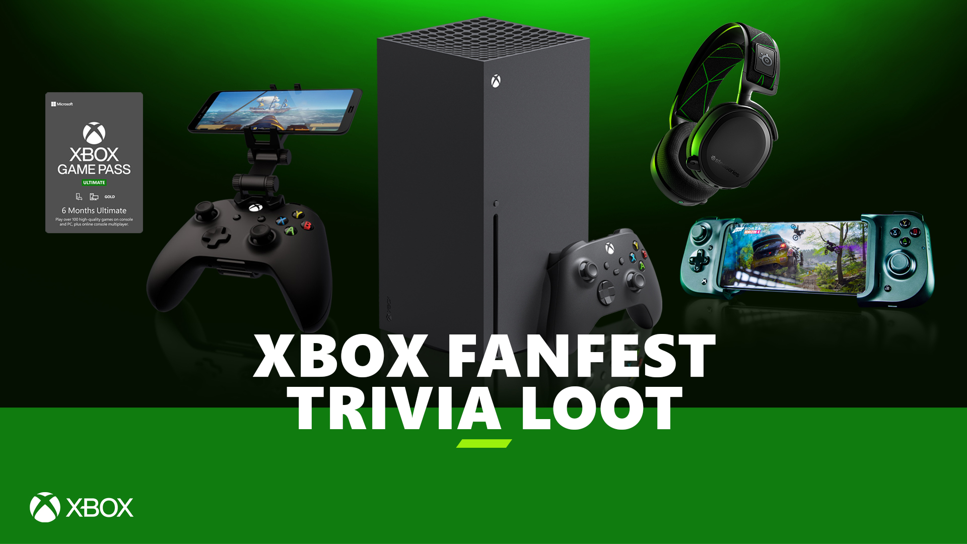 Xbox On Twitter Loot Drop Incoming It S Time To Sign Up For Xboxfanfest Trivia And Study Up On Your Xbox Game Pass Knowledge For A Chance To Win These Prizes Trivia Starts