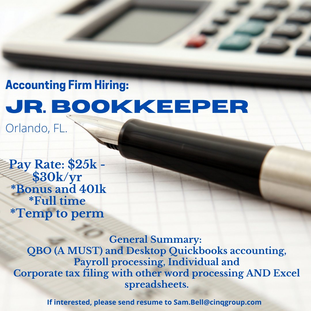 #NewJobAlert Check out these new open positions #thinkcinq #explorepage #jobopenings #unemployment #linenspecialist #hospitaljobs #bookkeeper