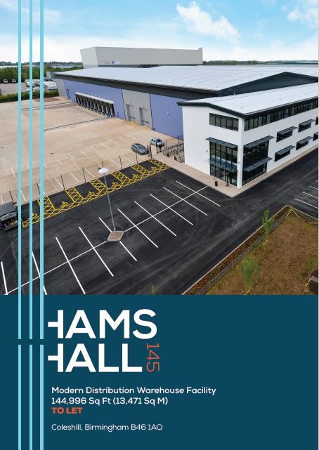 stevejaggersjll's tweet photo. To Let – Hams Hall 145, #Coleshill, #Birmingham, a modern fitted out #distribution #warehouse facility which extends to approximately 144,996 sq ft and is located on #HamsHall, one of the #Midlands premier distribution parks, providing swift access to the motorway network. https://t.co/27Ji464Uxg