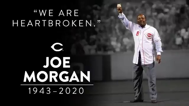 Happy birthday in heaven Joe Morgan. One of the best baseball players I ever saw.

 