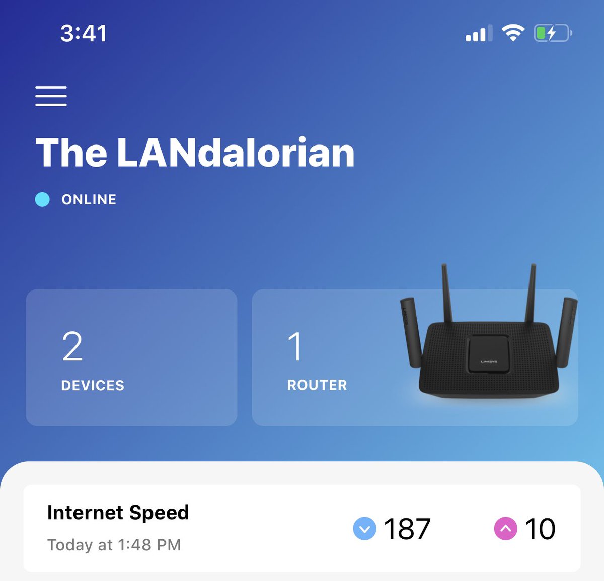 notnessasarily's tweet photo. New router, new network names for our WiFi. #TheMandalorian #ThisIsTheWay #WiFinames #badpuns https://t.co/cpVoe2E9zy