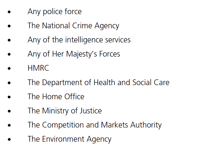 9. Who are the authorities which can authorise criminal activity under CHIS?: