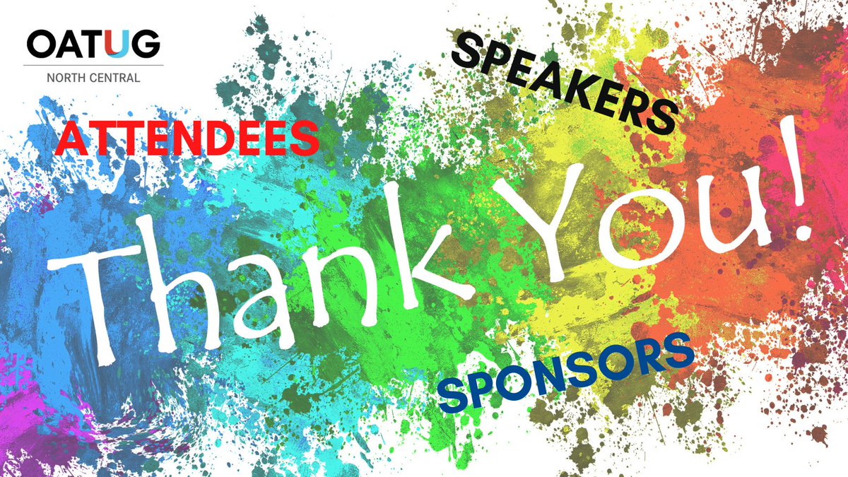 Thank you to everyone that was a part of Virtual #NCOATUG2020 Great Speakers, Content, Sponsors &amp; Attendees! 
What is something you learned at the conference? #thankyou #successful #VirtualEvent #KnowledgeIsPower
