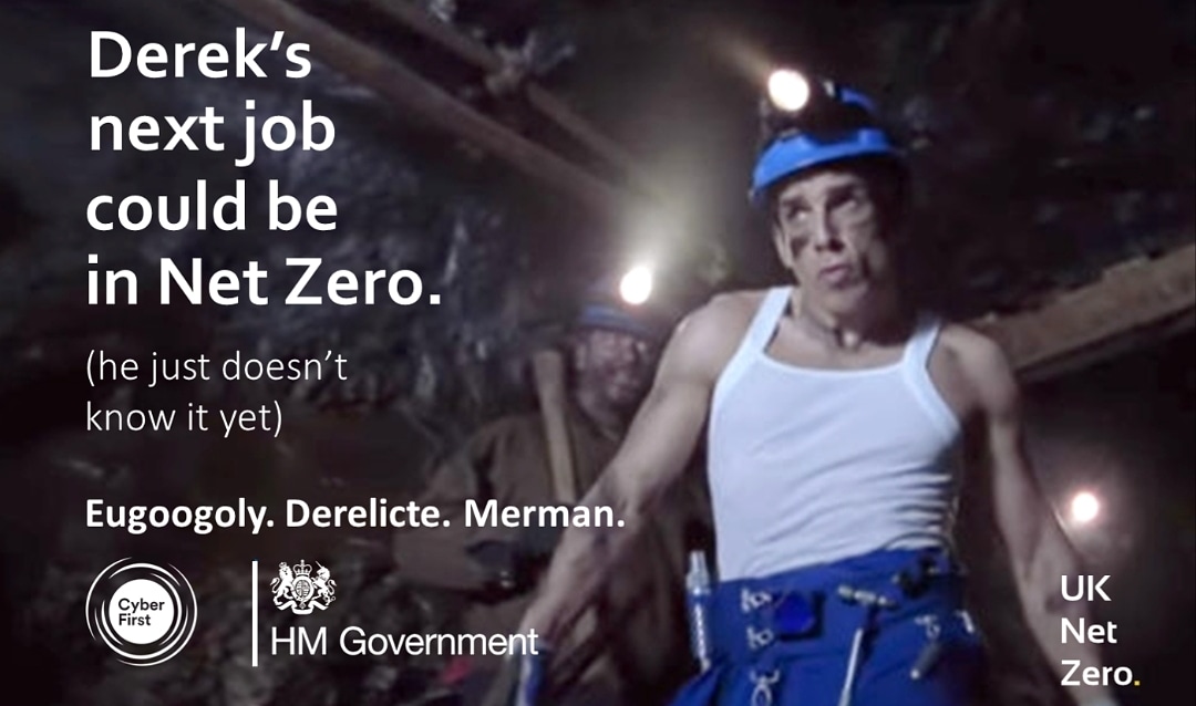 UKNetZero's tweet image. I really tried to not get caught up in doing one of these, but couldn't resist. 

#Cyberfirst #Zoolander #DerekZoolander #NetZero #Merman #Eugoogly #Derelicte