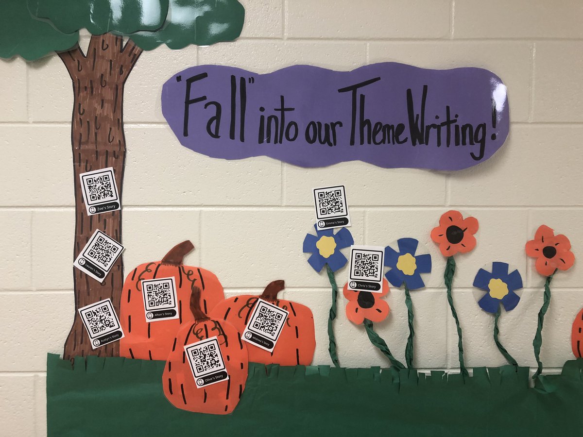 Setting up our fall theme garden! It’s a great way for students to showcase their amazing writing skills using QR codes for anyone to scan and enjoy! <a href="/KnoxESKnights/">Knox ES Knights</a> <a href="/CherokeeSchools/">Cherokee Co. Schools</a>