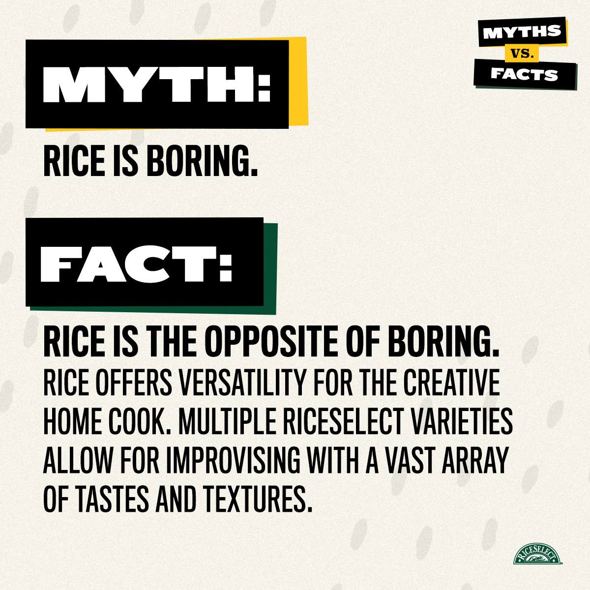 RiceSelect's tweet image. Think you have to avoid rice when eating healthy? Think again. Discover what makes this tiny, yet mighty grain the perfectly nutritious canvas for your creativity.