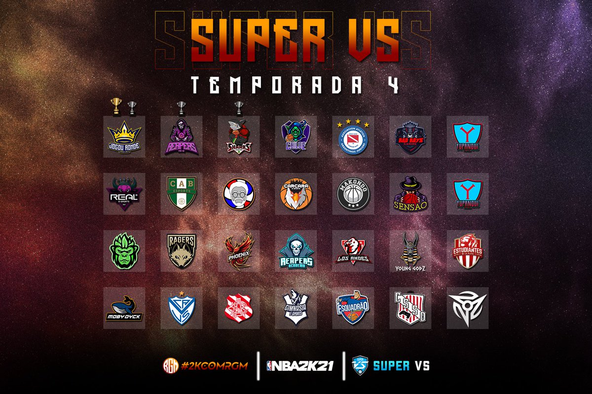 Rgmsilva7's tweet photo. 🚨| 28 Times na 4ª Temporada da @SuperVSports 

📍| Conferências definidas

📢| Equipes de 4 nações diferentes! 🇨🇱🇨🇴🇦🇷🇧🇷

🎙️| Jogos sempre com narrações! https://t.co/G4v9awZuId

Hoje já começa o cenário competitivo sul-americano de #NBA2K21.

Cada vez mais global!

#Latam https://t.co/14DYWuQK7k