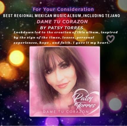 MomoKnowsBlog's tweet image. Please consider voting for my friend #PatsyTorres. #Grammy #Grammys #GrammyAward #Academy #NationalAcademyOfRecordingArtsAndSciences