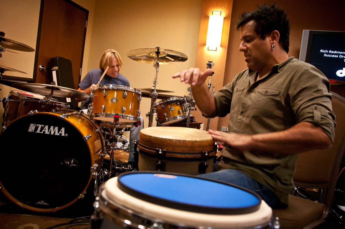 TLuccketta's tweet image. A guy that I've learned a lot from is @RichRedmond. Rich is my drum hero! I love that guy! He's let me be part of his drummers camp that I would have gladly paid to be a part of. Also got to hang with the incredible @jimrileymusic. Those guys have upped my game!