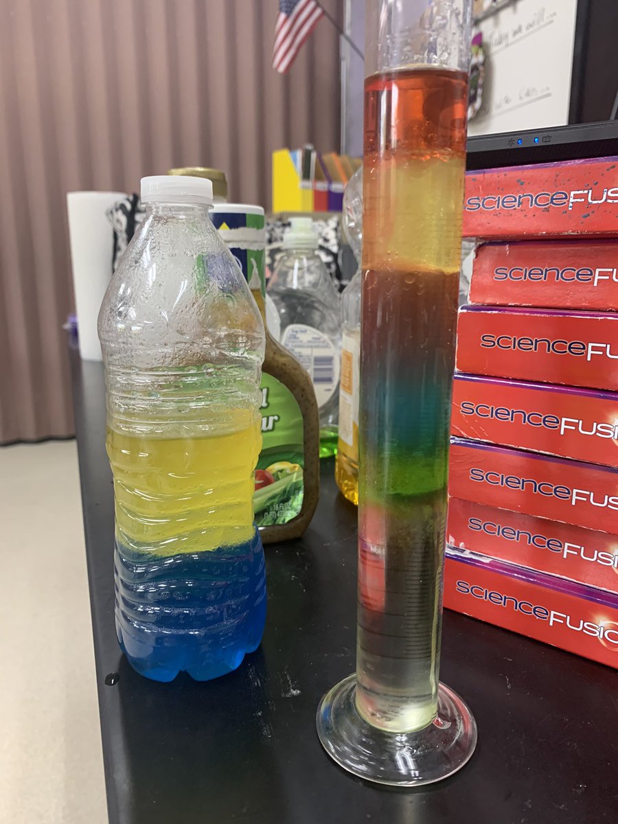 Rossi_Reyn's tweet photo. Observing the differences in densities of liquids! #reynlearning #scienceathome https://t.co/ee1N1BAMtm