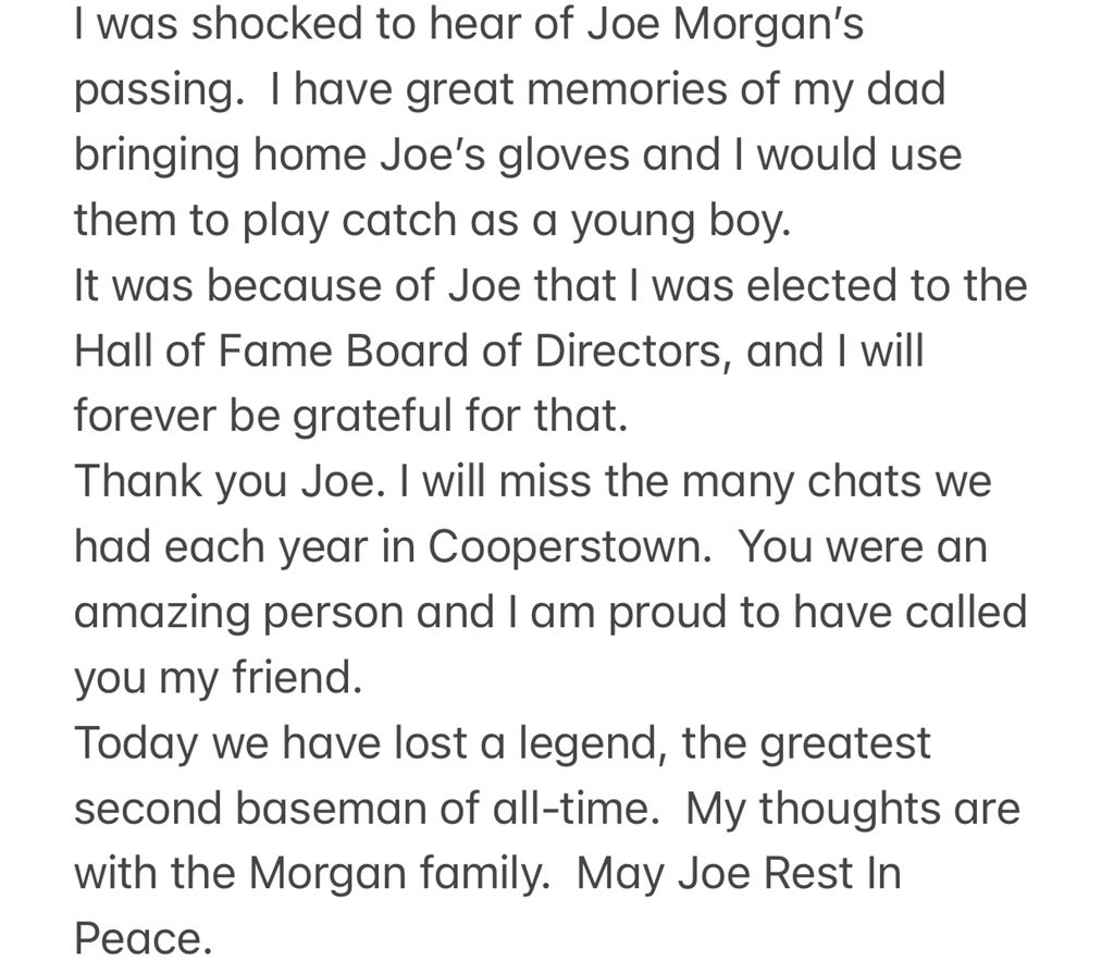 #JoeMorgan