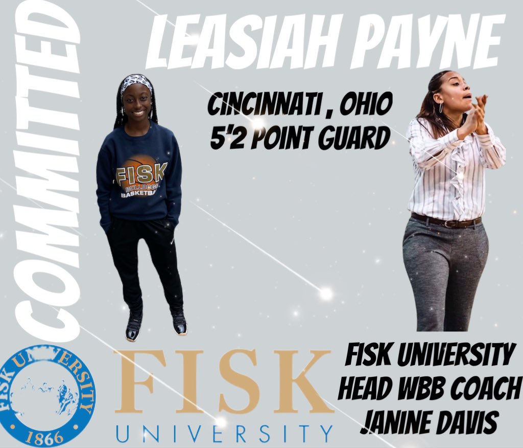 Wallace Media Sports Information (@sportswmg) on Twitter photo <a href="/FiskWBB/">FiskWBB</a> head coach <a href="/janinedavis_/">Janine Davis</a> is proud to announce one of top PG 2021 recruits in Ohio has officially committed to her program. @LeasiahP reminds her of former Lady Bulldog Jayla Long #WYDifferent <a href="/FiskWBB/">FiskWBB</a> head coach <a href="/janinedavis_/">Janine Davis</a> is proud to announce one of top PG 2021 recruits in Ohio has officially committed to her program. @LeasiahP reminds her of former Lady Bulldog Jayla Long #WYDifferent