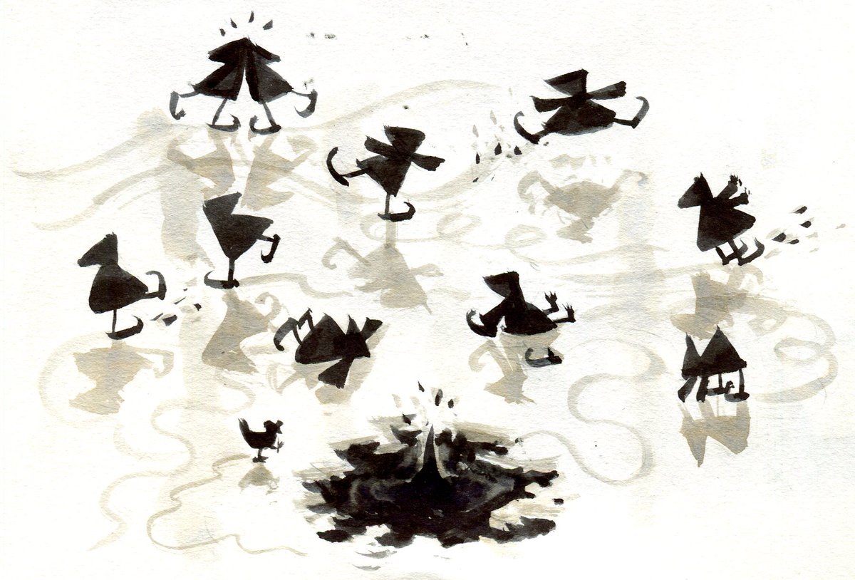 #inktober day 12: Slippery.