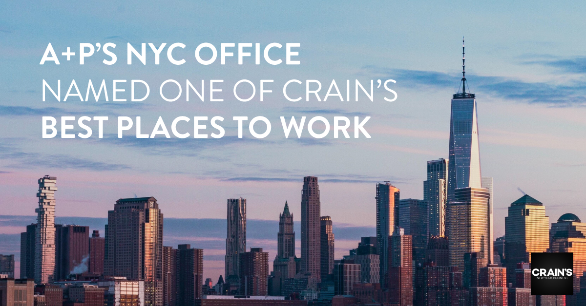 We’re excited to share that our New York office was recognized as one of the 100 Best Places to work in #NewYorkCity by  <a href="/CrainsNewYork/">Crain's New York</a>. Read the full article here hubs.li/H0xSgFd0