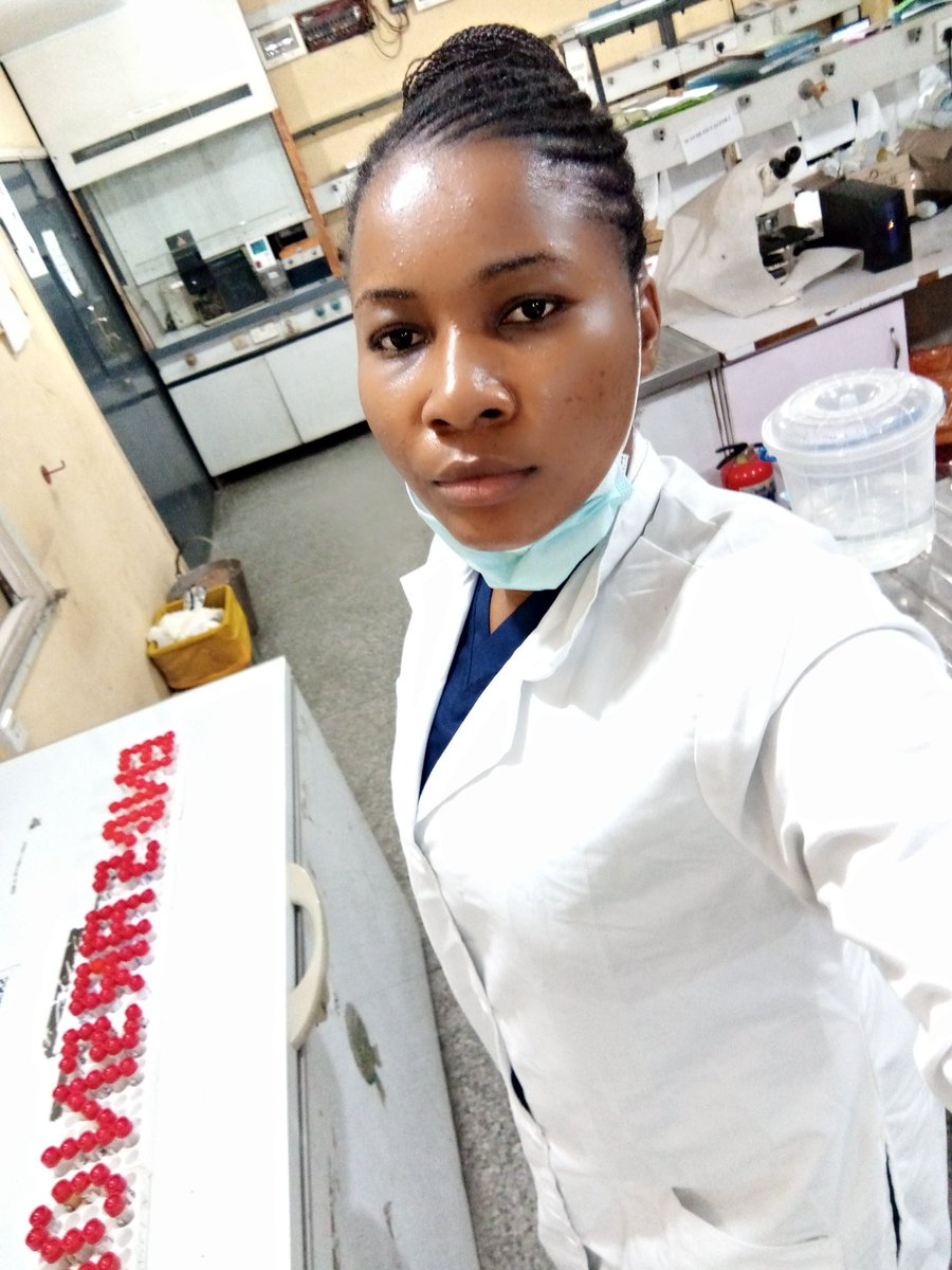 favour_olebu's tweet photo. I was on call duty at the Medical Laboratory, couldn't go for the protest scheduled in my hood.

This is me supporting the movement from my end, even the sample bottles were in solidarity.

#SARSMUSTEND
#EndPoliceBrutalityinNigeria https://t.co/PmF8oe34Wn