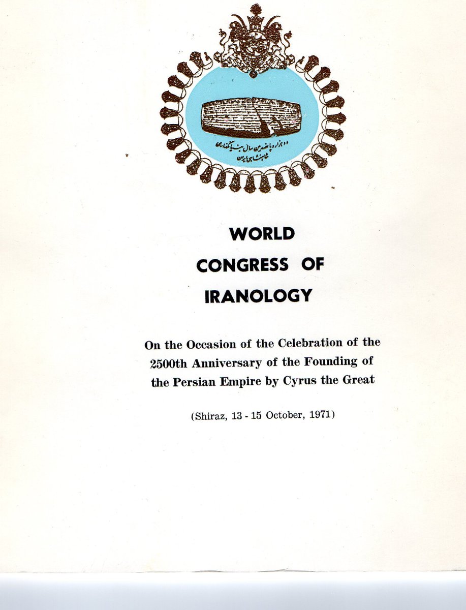 The congress of Iranology began the following day. The Iranian press claimed that it was the biggest congress of Iranian studies ever held and the official programme records that 275 Iranologists from 38 countries took part, including 70 from Iran, 24 from the USSR, (9/10)