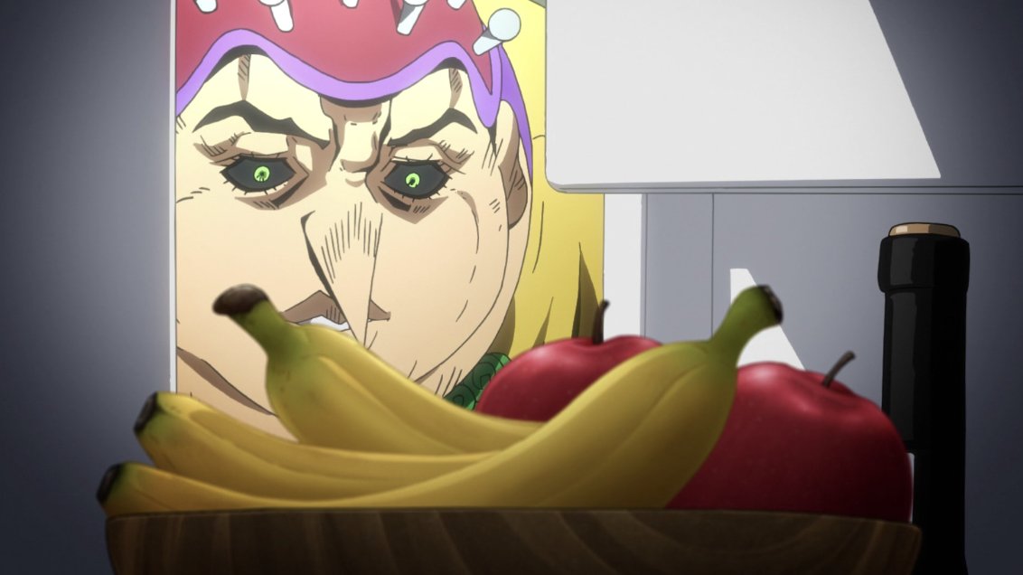 it is bothering the heck out of me that he keeps his bananas in the fridge