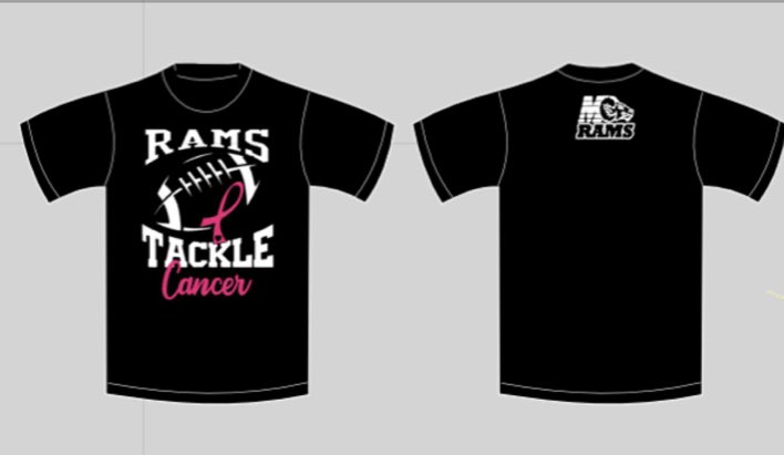 CheerBoosters's tweet photo. Cheer for a cure, tackle and join the fight! 🎀
Pink Rams awareness shirts now available! Please send us a message to order your shirt. #noonefightsalone 💕
  
Sizes S-2XL
Short Sleeve $20
Long Sleeve $22 https://t.co/IkSIt9V91w