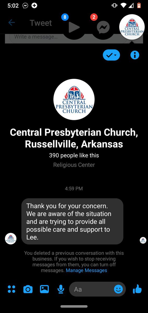several people have sent me screenshots of their communications with Lee's church who in my opinion are definitely going with the form reply due to the number of messages they must be getting right now
