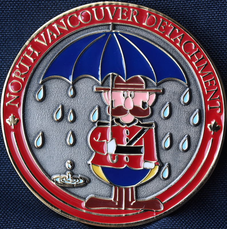 17/ Anyways, there's all kinds of these police challenge coins. While many are threatening and seem kinda fascistic, there's some that are a little more fun.I leave you with this RCMP North Vancouver Challenge Coin as a palate cleanser.