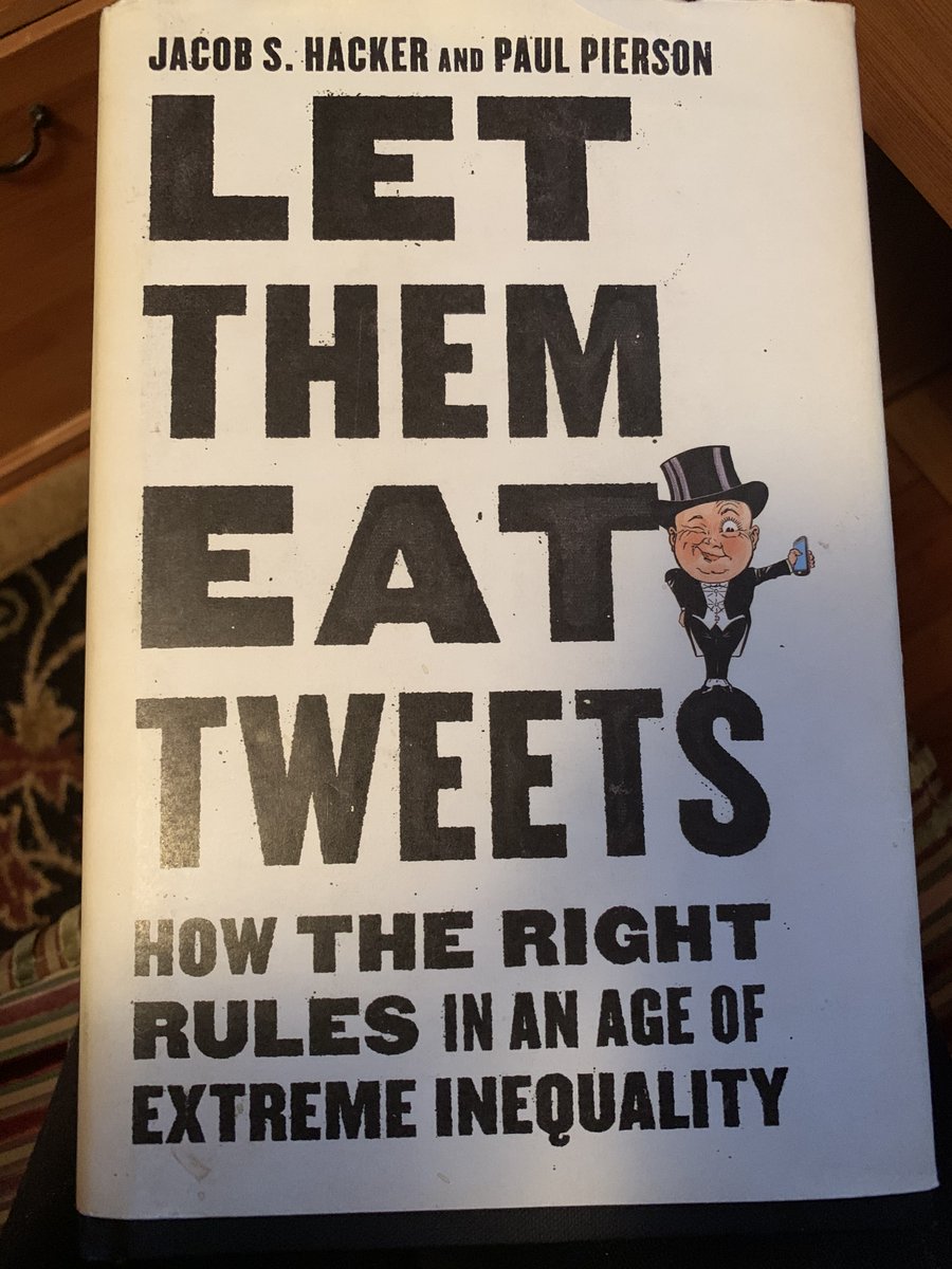 THREAD. Great, question,  @JoyAnnReid! I had the same question. And for an answer, I *highly* recommend "Let Them Eat Tweets," by  @Jacob_S_Hacker and Paul Pierson, which gives a clear, if depressing answer to this question. For big picture summary, read on:  https://twitter.com/JoyAnnReid/status/1315374529989013504