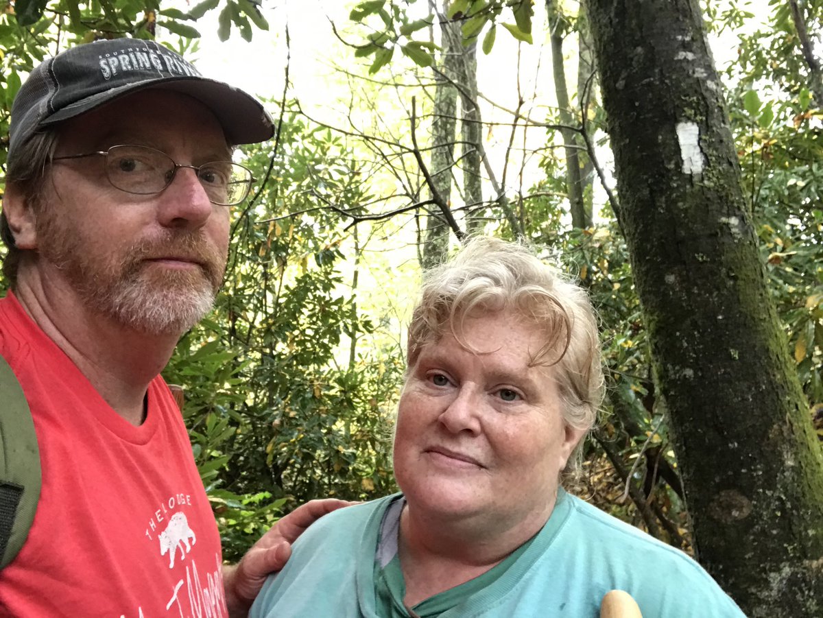 John_Cosper's tweet photo. It’s been a long time coming, but Cynthia and I finally made it to the #appalachiantrail. We didn’t stay long enough, old girl, but rest assured we’ll be back. #ATtrail #outdoors #nature #photography #hikingadventures https://t.co/4OnWejNaAH