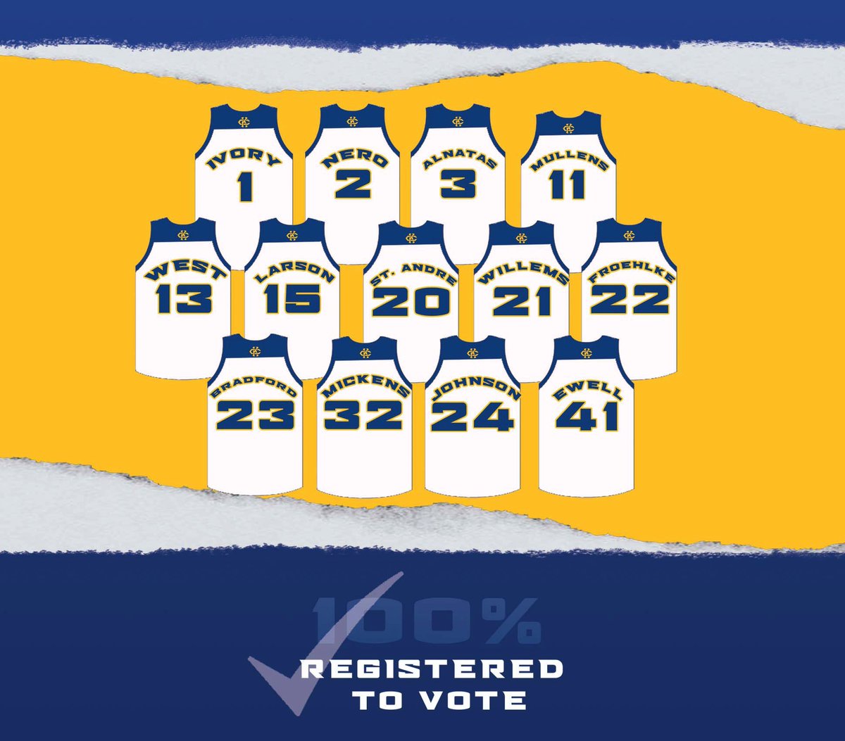 💯 %

All of our players are registered and ready to vote. #Vote 

#UNcommon I #VoteReady
