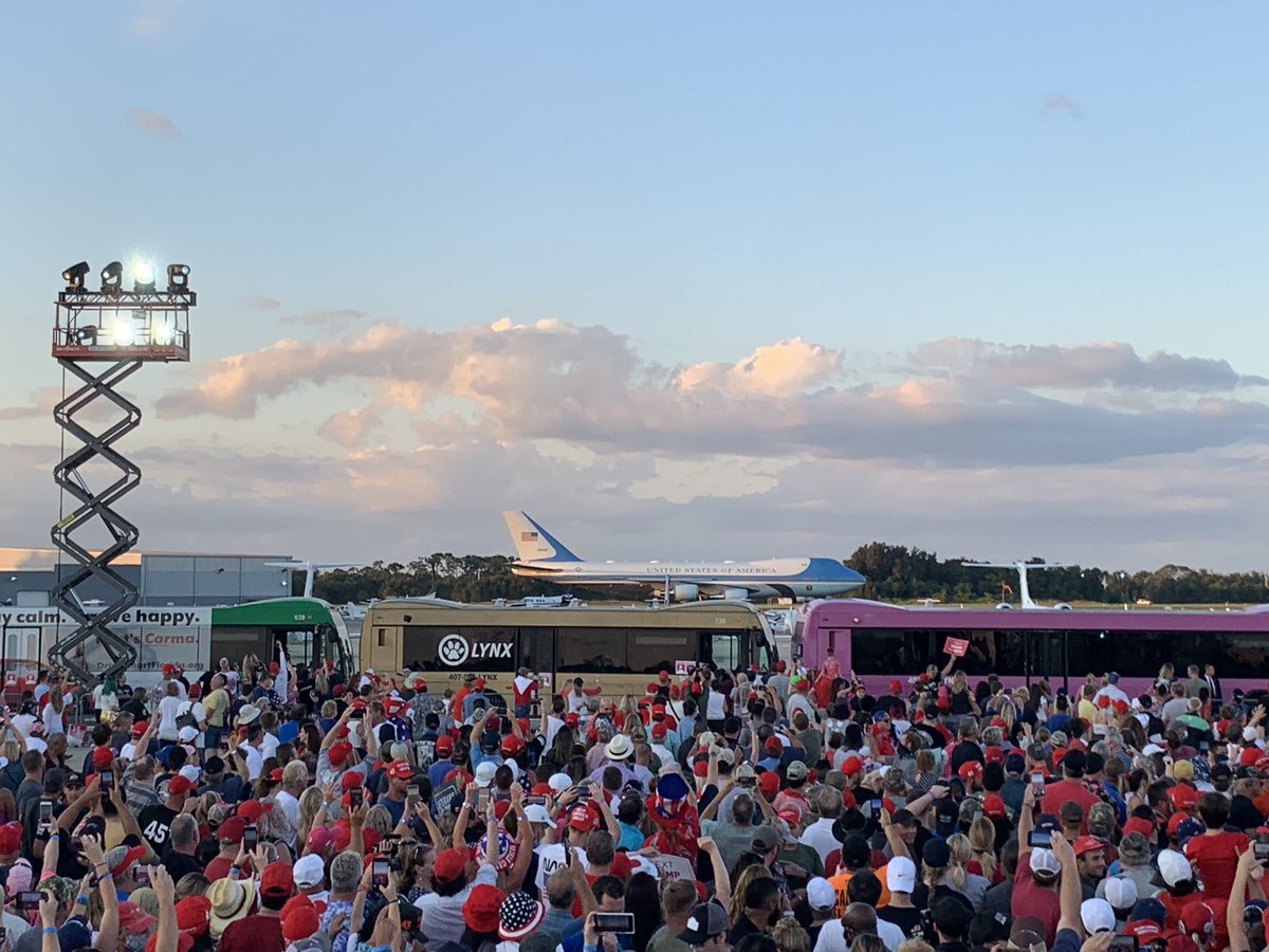 Trump has landed.