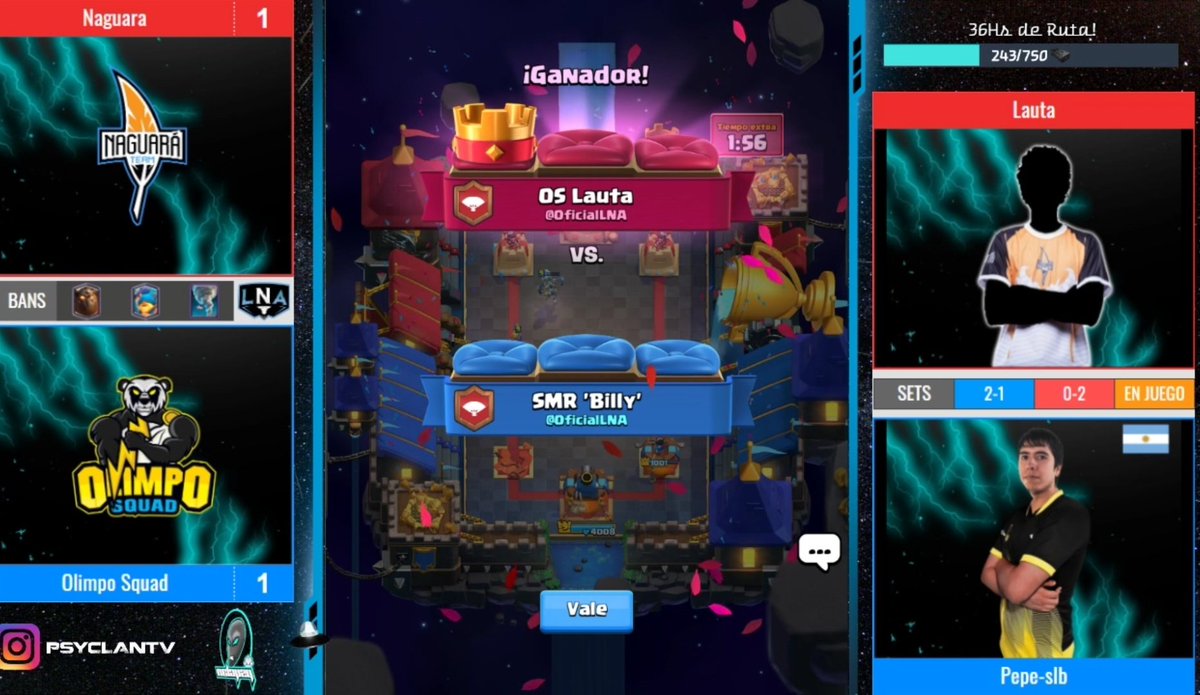 ¡Lauta lo hace de nuevo! Se lleva la segunda partida y deja a <a href="/OlimpoSquad/">Olimpo Squad⚡️</a> con un solo jugador en este rey de la pista.

¡No te pierdas el desenlace de este gran encuentro! ⬇️

🔴 | twitch.tv/PsyclanTV
🔴 | youtube.com/c/psyclantv/li…
🔴 | nimo.tv/live/6956628370