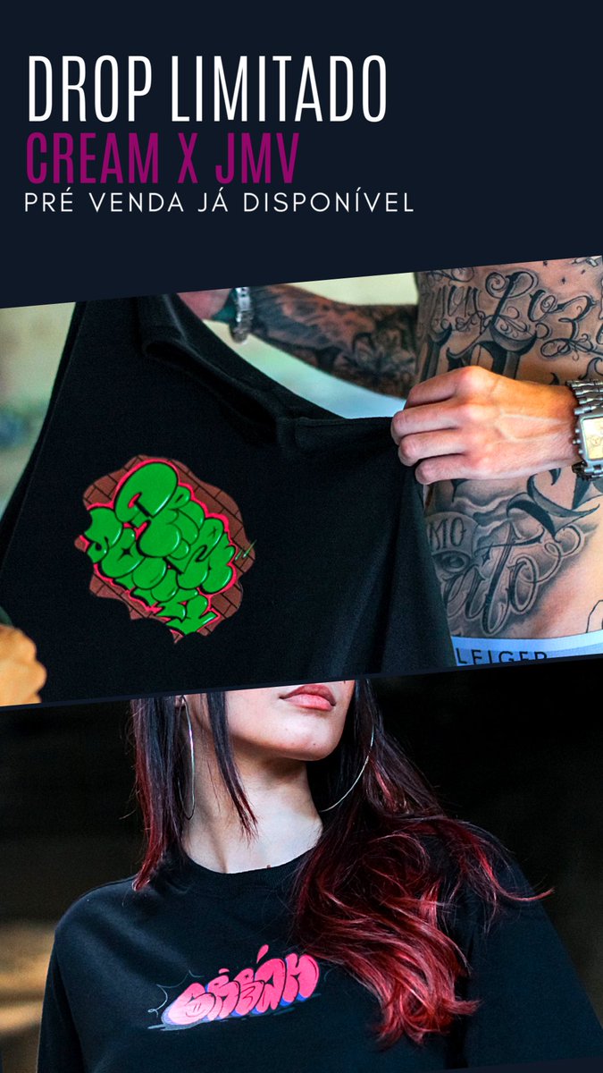 notoriushig's tweet photo. Salve família! Pré venda do drop limitado da Cream x JMV disponível! 
Chama na DM e reserva sua 🏃🏻🏃🏻

Quem puder dar aquele RT agradeço demais 🙏🏻❤️ https://t.co/MXKHSxK6wh