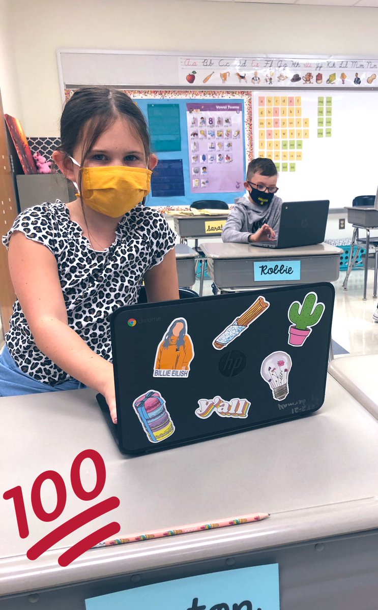 MrsG_Grade3's tweet photo. We had a successful first day of hybrid learning! We will continue to improve our process each and every day! So proud of my amazing students, both those that were learning virtually and those spending the day at Pennell. #penndelcoproud #alwaysimproving https://t.co/4NYAaDXDFb