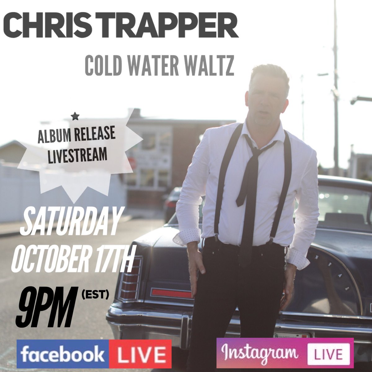 This Saturday 10/17 9pm EST I’m celebrating the release of my new album "Cold Water Waltz” with a virtual record release party.