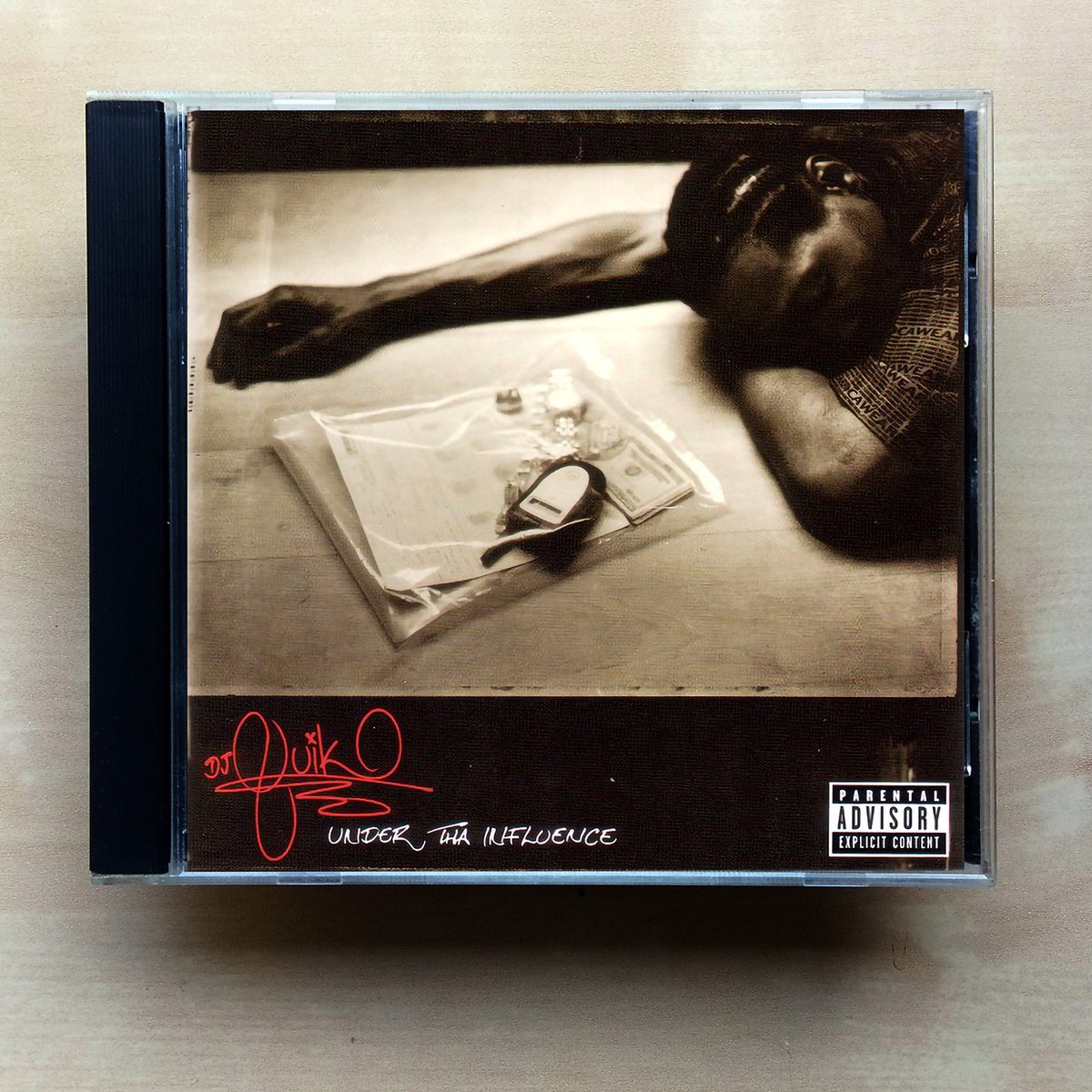 radiofuturamusi's tweet photo. DJ Quik โ Under Tha Influence. Original 2002 CD Release on Bungalo Records, headed out to El Cajon, California. #DJQuik #UnderThaInfluence #RapMusic #HipHop #GangstaRap #WestCoastRap #ElCajon #California #CDOfTheDay #CDCollector #CDCollectorsOfTwitter https://t.co/yND2IsI50v