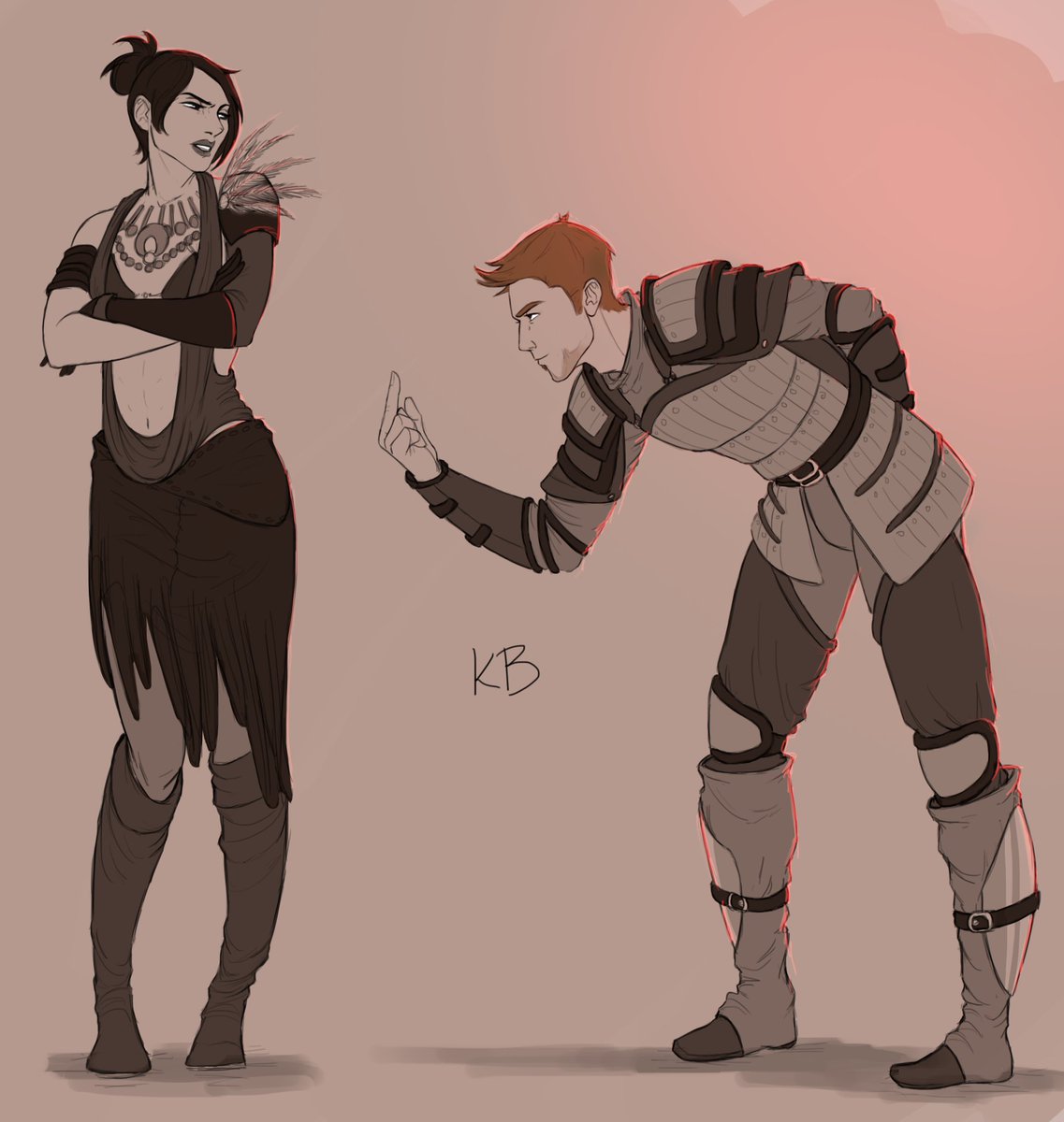 Day 9 of #senshistocktober
'Can you two just... Try and get along?'
Working on this one REALLY made me want to play Origins again 😂
#DragonAge #dragonageorigins #bioware #alistairtheirin #greywardens #fanart