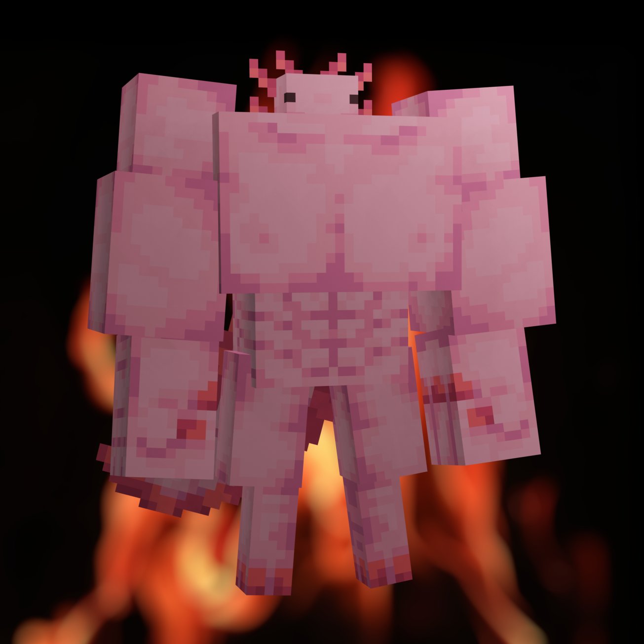 Asolotl Wild Minecraft Skin