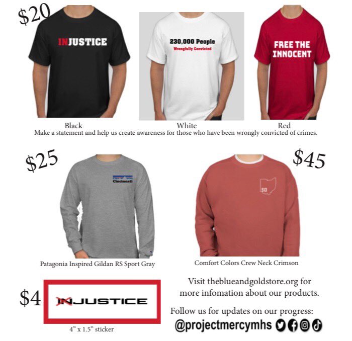 ProjectMercyMHS's tweet image. Our products are now out on the Blue and Gold store, so if you would like to purchase our products or donate to our cause please visit theblueandgoldstore.org/collections/pr… . Sales end November 18th. Thanks for everything you have all done and can’t wait for more to come!