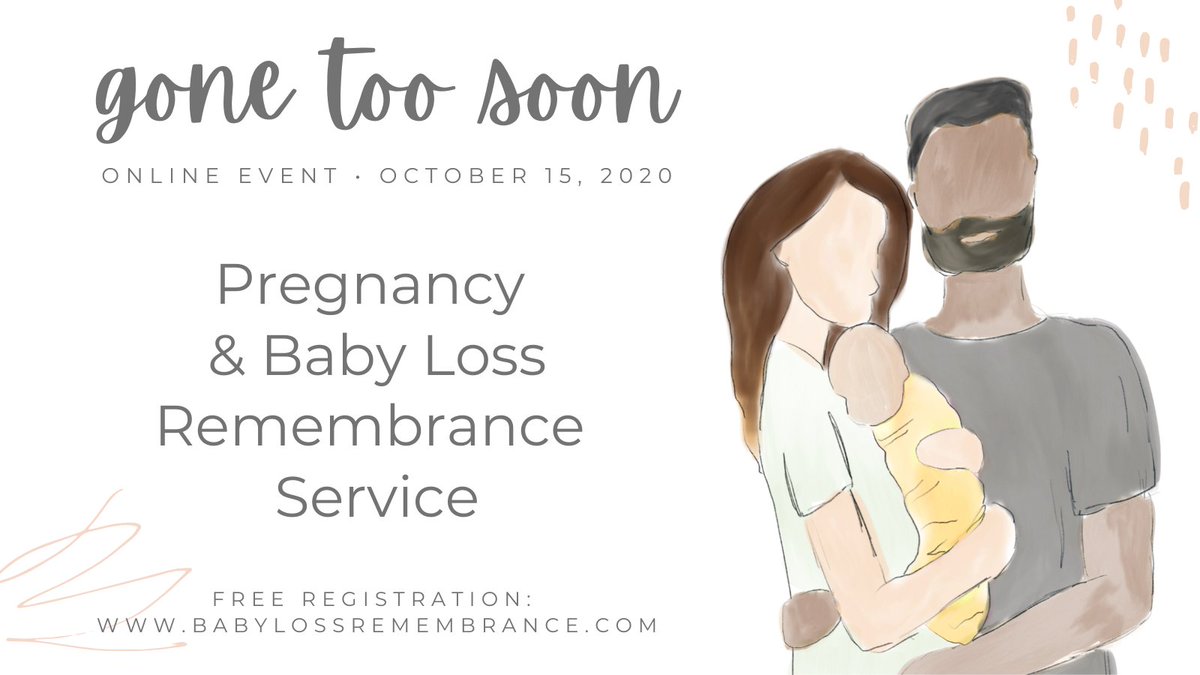 For those impacted by #miscarriage #stillbirth &amp; other forms of #pail, pls join us for this liturgy of lament, reflection, thanksgiving that we're not alone, &amp; hope. Find the program &amp; your timezone here: babylossremembrance.com

Please RT. #PregnancyandInfantLossAwarenessMonth
