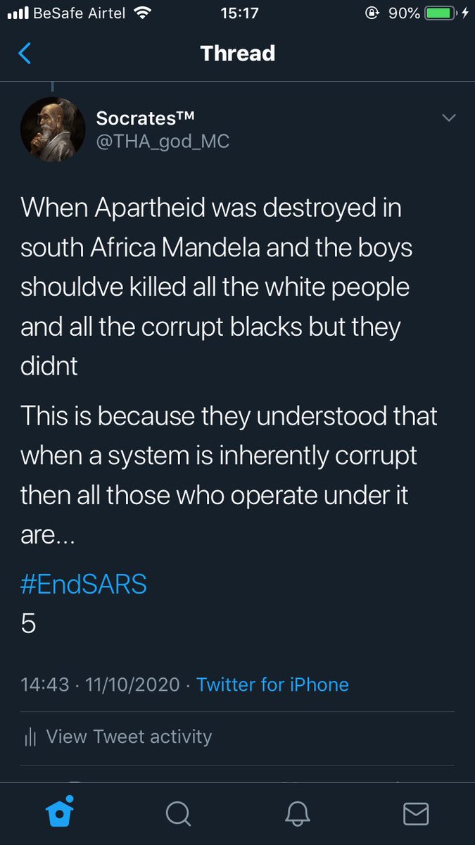 A few days ago i made this post Ive made many like this and engaged those who i couldI believe this knowledge is the key to freeing our country but theres just so much to explainTwitter could never fully contain my message  #EndSARS   #EndPoliceBrutalityinNigeria