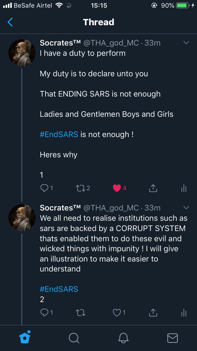 A few days ago i made this post Ive made many like this and engaged those who i couldI believe this knowledge is the key to freeing our country but theres just so much to explainTwitter could never fully contain my message #EndSARS  #EndPoliceBrutalityinNigeria