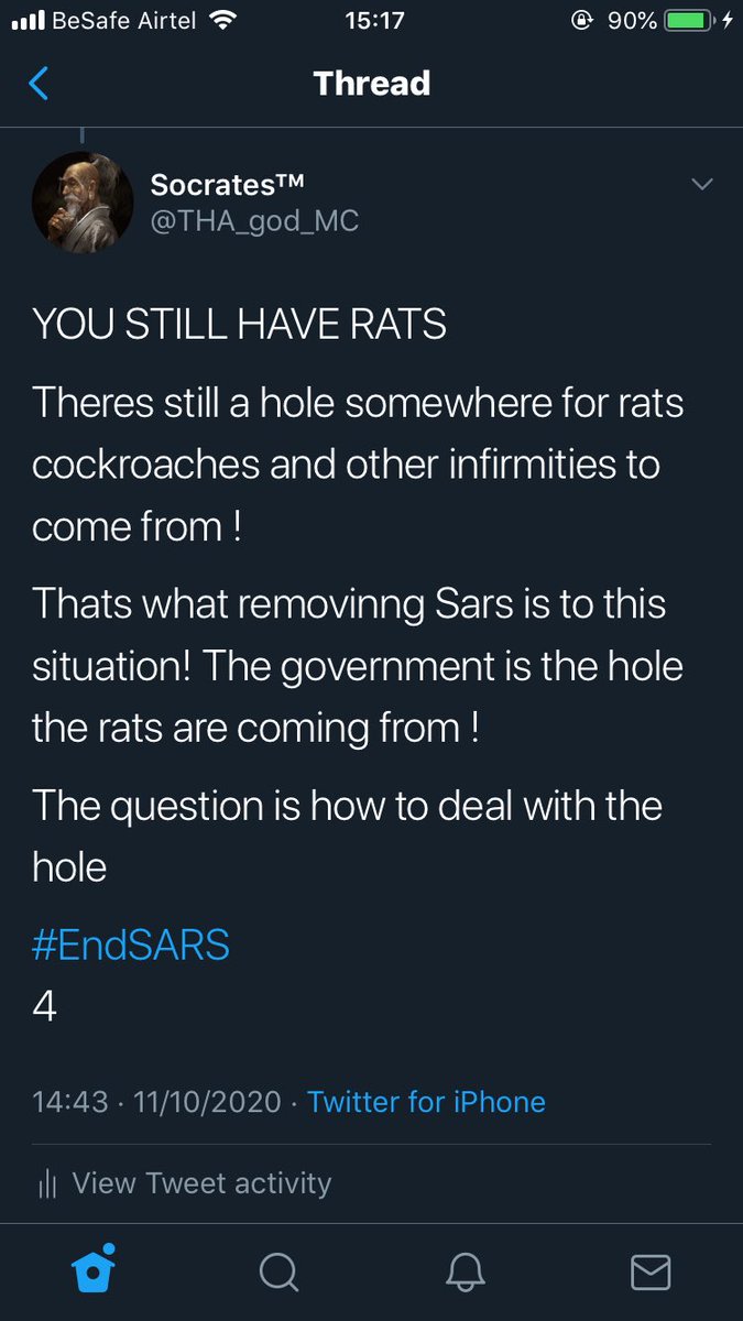 A few days ago i made this post Ive made many like this and engaged those who i couldI believe this knowledge is the key to freeing our country but theres just so much to explainTwitter could never fully contain my message #EndSARS  #EndPoliceBrutalityinNigeria