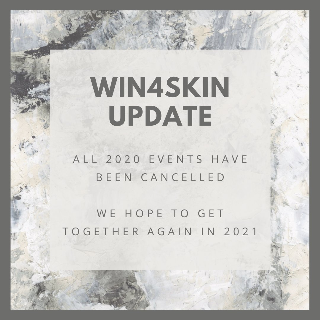 Win4Skin's tweet image. All 2020 Win4Skin events have been cancelled. We are hopeful that we’ll be able to get together again in 2021. If you are interested and able, you can still donate to our two causes here: ow.ly/wwmR30reEAF #win4skin #yeg