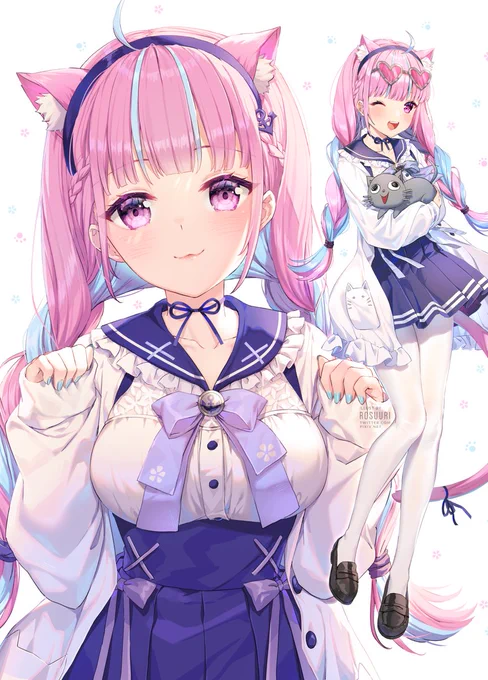 💙(^・ω・^ )💜#あくあーと 