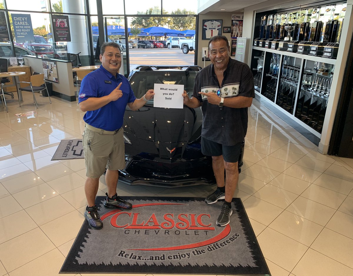 classic_chevy's tweet photo. What Would You Do if you had a brand new 2020 C8 Corvette?
Well, for John Quiรฑones of ABCs What Would You Do? The answer was achieving a long time goal!
Congratulations sir, and welcome to the Classic Family! #RelaxEnjoytheDifference https://t.co/tYsWvmvVUV