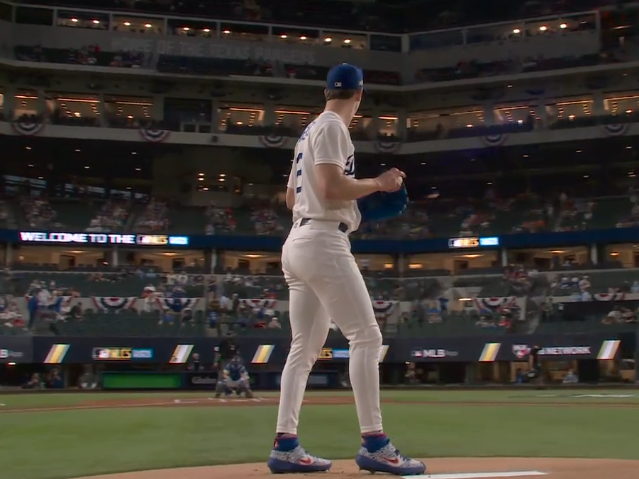 Mike Petriello on X: Walker Buehler's pants somehow got even tighter   / X