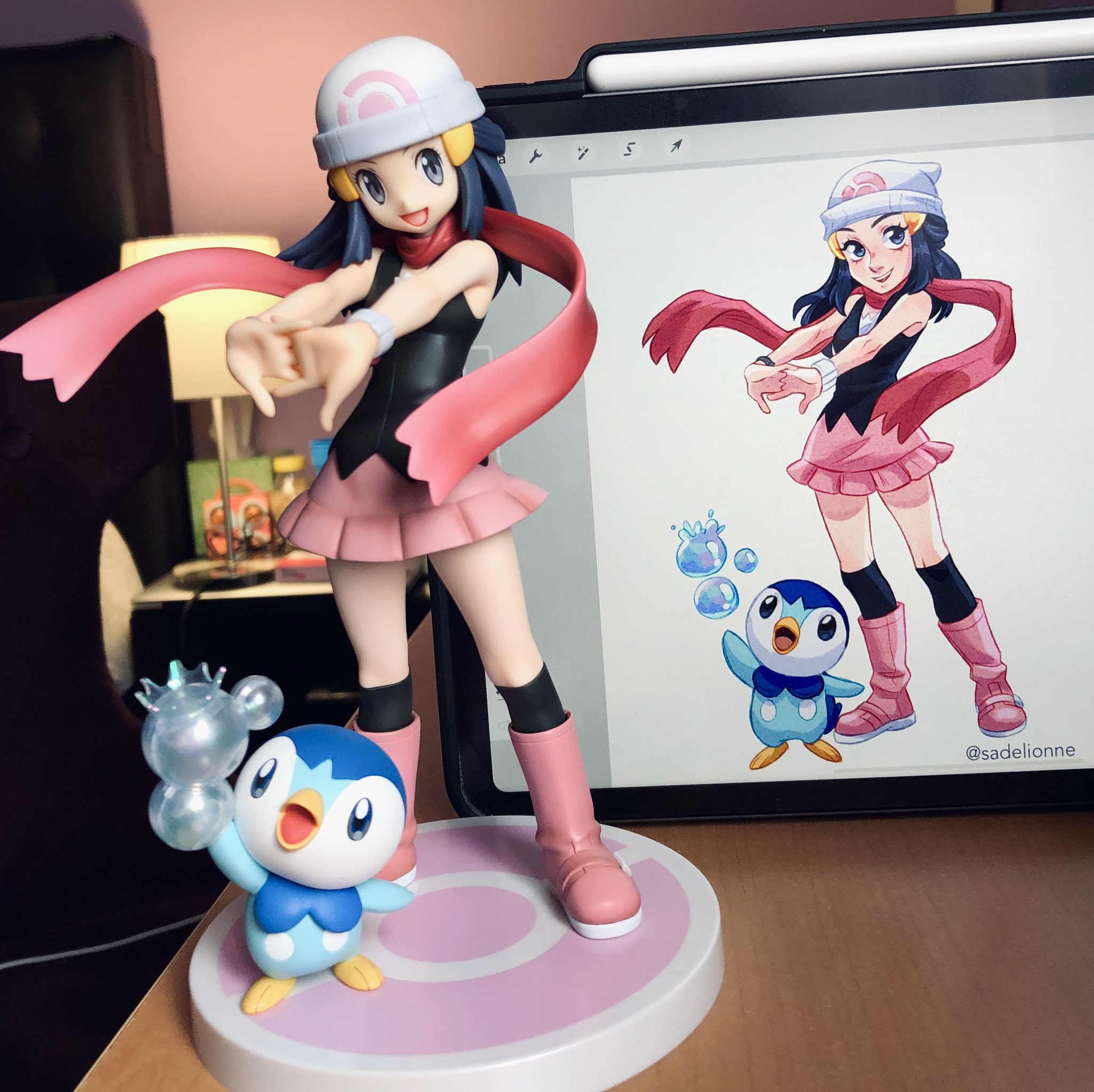 Kotobukiya Artfx J Pokemon Dawn with Piplup 1/8 Scale Figure NEW
