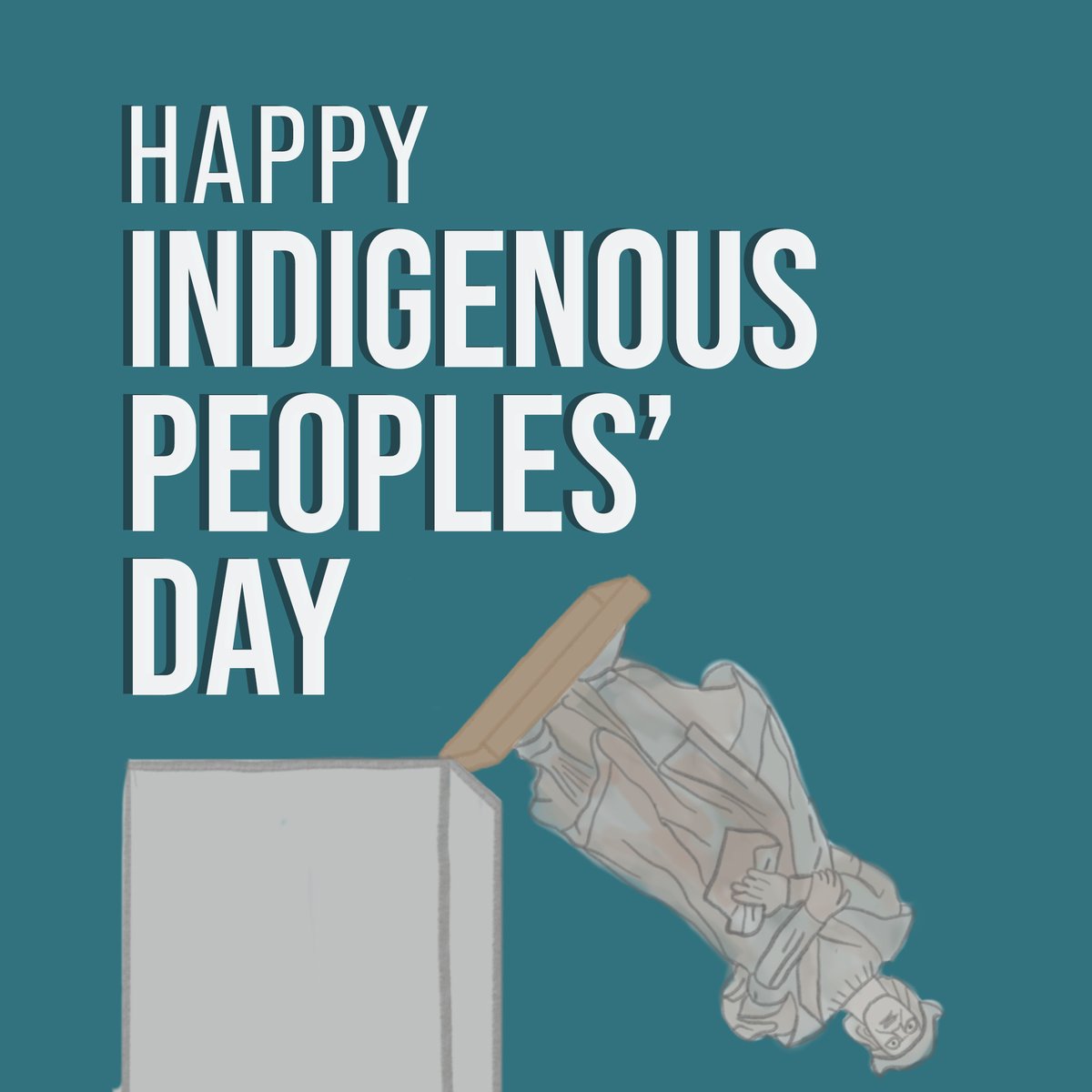 invisiblehate_'s tweet photo. At least 33 Christopher Columbus statues have been taken down since June. Join us in recognizing today as Indigenous Peoples’ Day in honor of those killed after Columbus invaded the country, and in honor of the ones living out their legacy. https://t.co/MHRSEUmtia