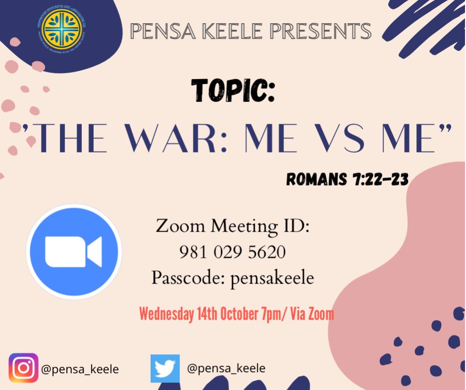 We are back like we never left! 🎉 
Join us this Wednesday for our second meeting. Our very own president <a href="/bobsy_/">Bobsy._</a> will deliver the message. 🔥 
You can DM us whenever. 
Hope to see you soon and be blessed 🕊