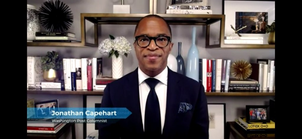 Loved the “Conversation” with @washingtonpost/@MSNBC's @CapehartJ who deserves a 20 on the Room Rater’s scale. Go team Capehart! bit.ly/3lCpPo0 @ratemyskyperoom #COGinCT