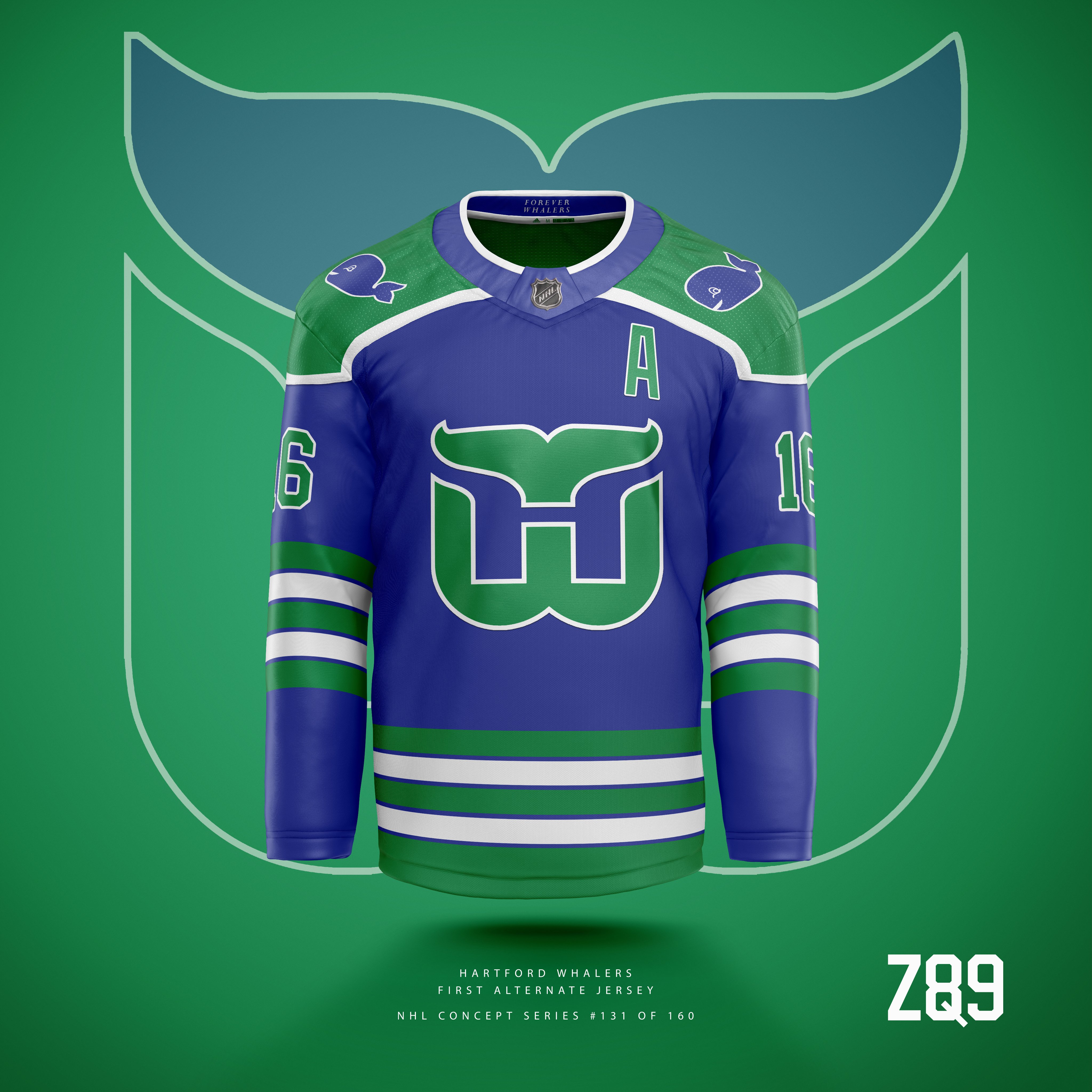 Z89Design on X: Wasn't sure I'd have a chance to post tomorrow, so here  they are now! Hartford Whalers concepts! This is one of the best logos of  all time, and the